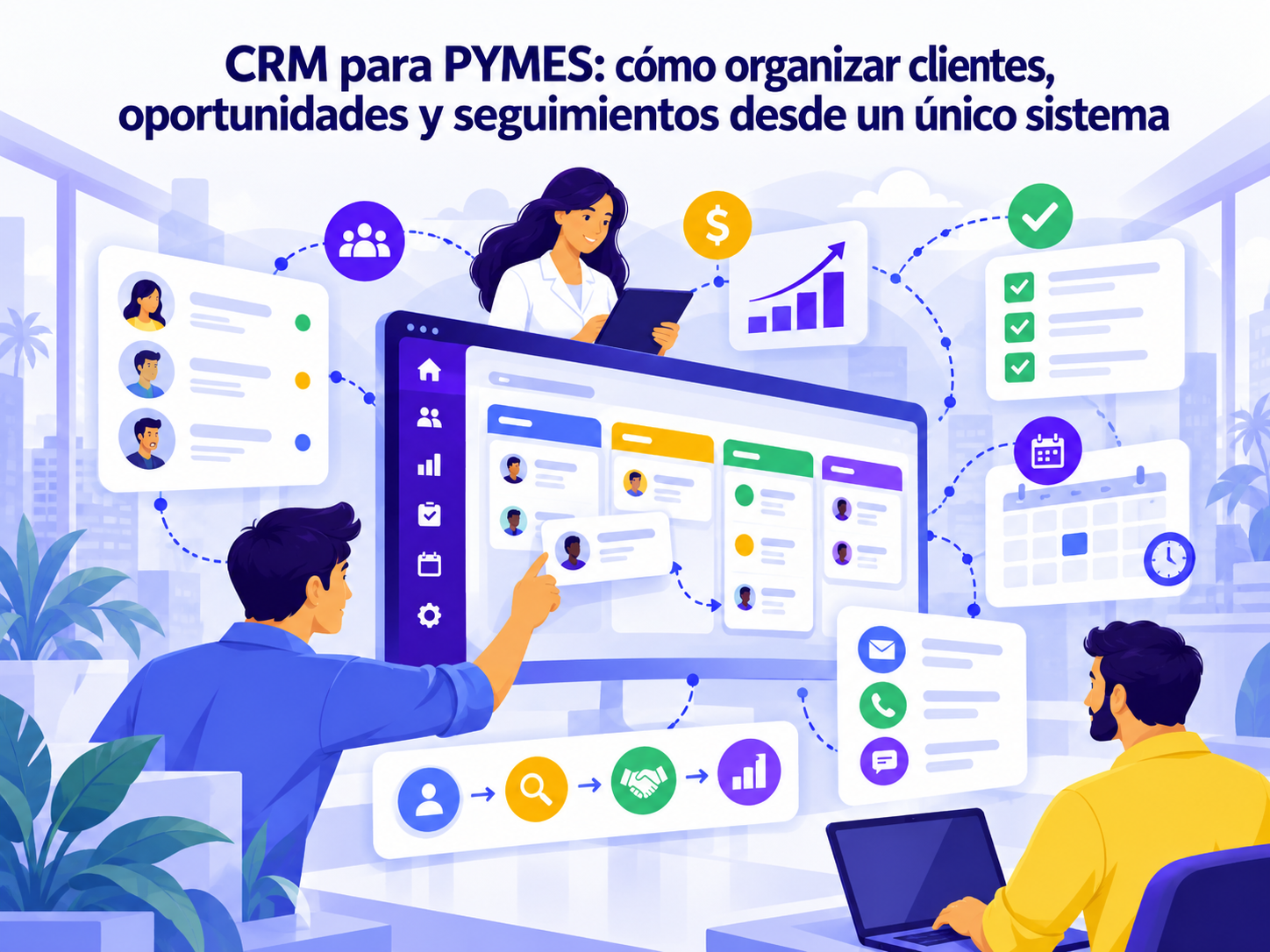 CRM para PYMES: cómo organizar clientes, oportunidades y seguimientos desde un único sistema