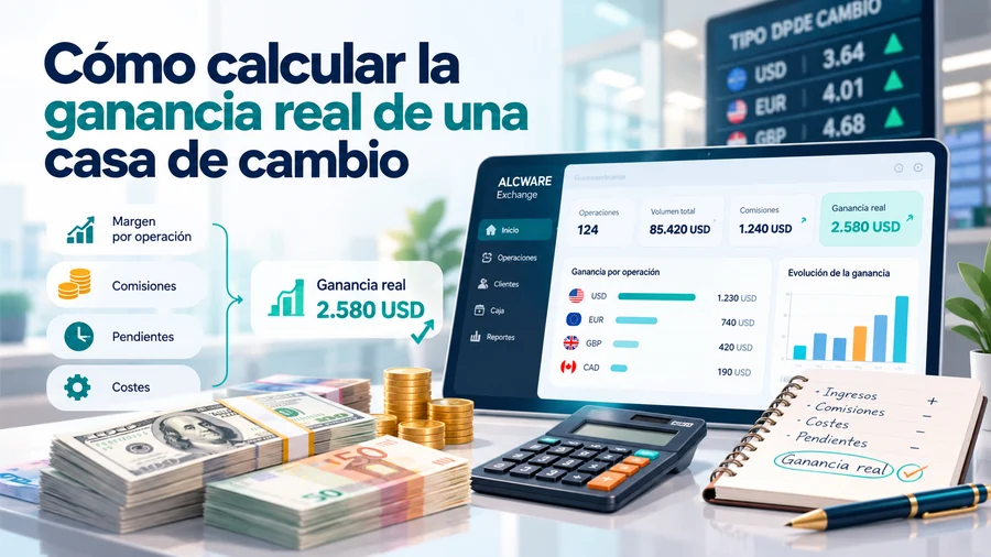 Cómo calcular la ganancia real de una casa de cambio
