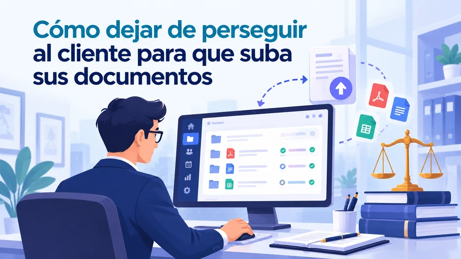 Cómo dejar de perseguir al cliente para que suba sus documentos - Software de gestión jurídica