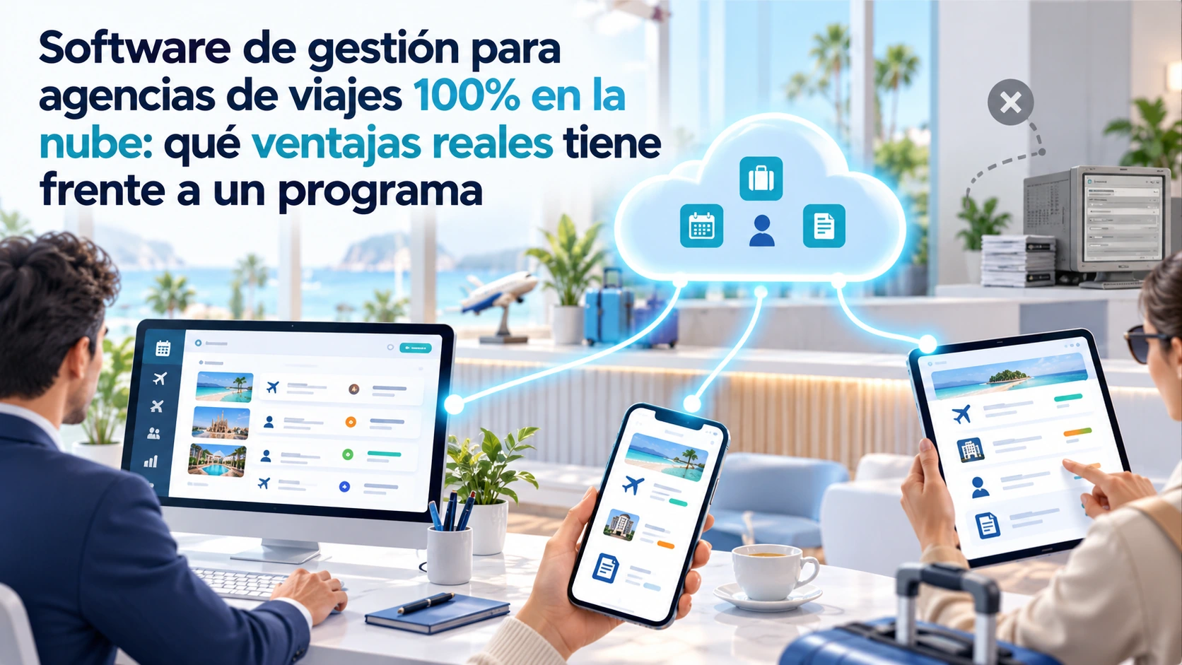 Software de gestión para agencias de viajes 100% en la nube: qué ventajas reales tiene frente a un programa