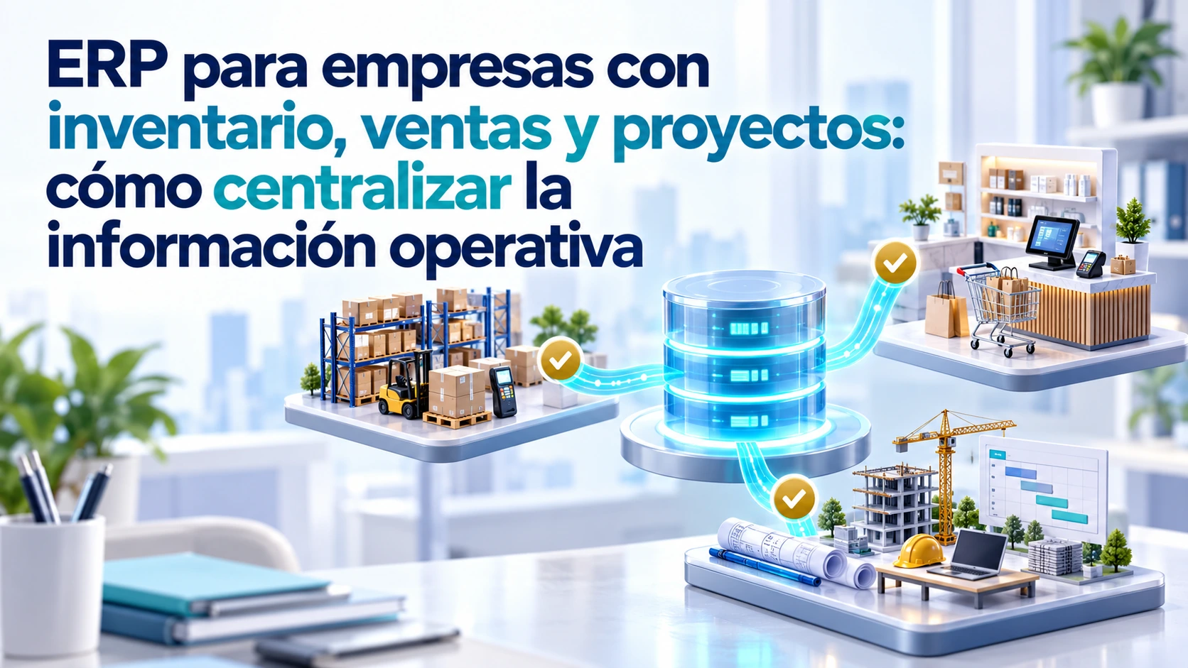 ERP para empresas con inventario, ventas y proyectos: cómo centralizar la información operativa