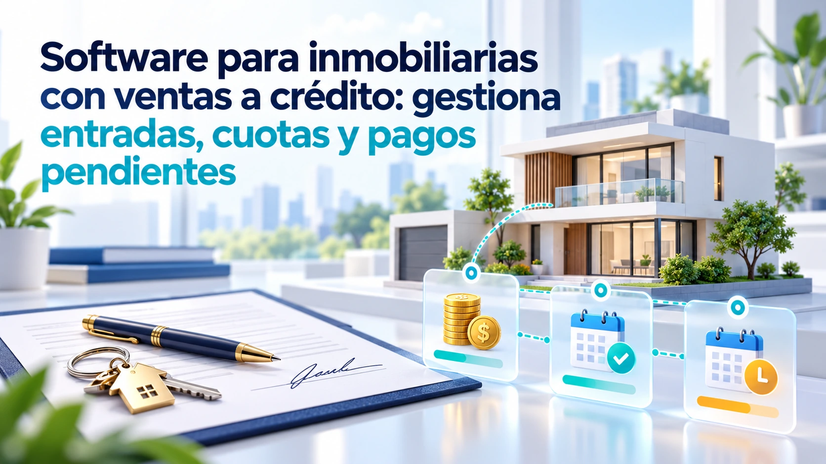 Software para inmobiliarias con ventas a crédito: gestiona entradas, cuotas y pagos pendientes