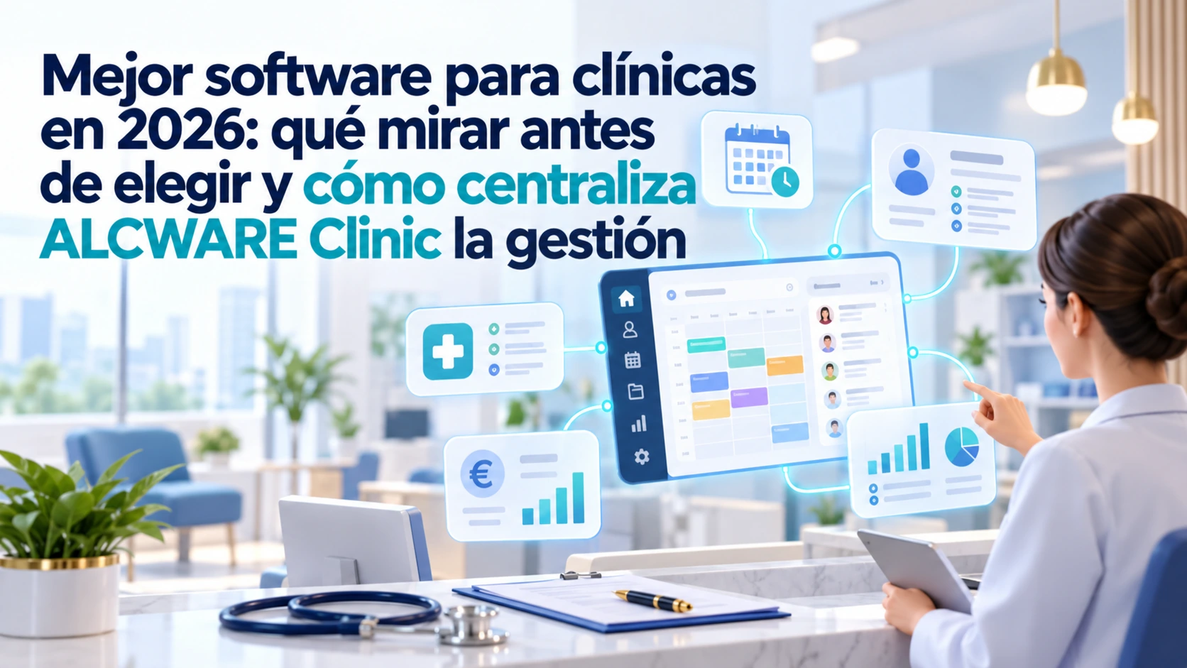 Mejor software para clínicas en 2026: qué mirar antes de elegir y cómo centraliza ALCWARE Clinic la gestión