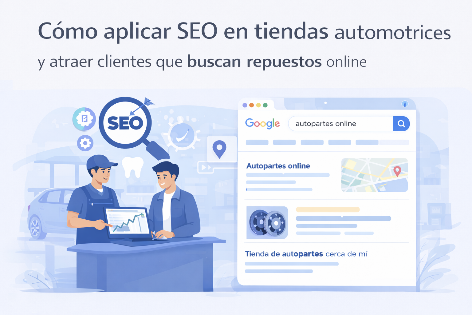 ¿Cómo aplicar SEO en tiendas automotrices y atraer clientes que buscan repuestos online?