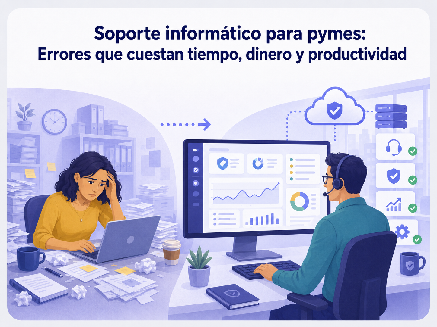 Soporte informático para pymes: errores que cuestan tiempo, dinero y productividad
