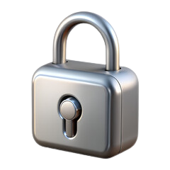 Candado metálico cerrado que representa seguridad y protección de datos