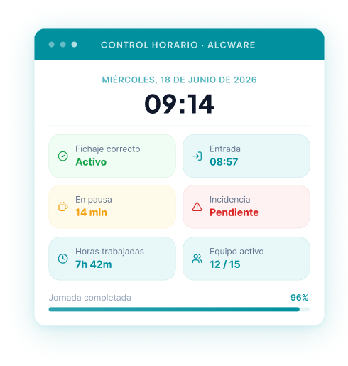 Ilustración de un documento digital con el logo de VeriFactu, acompañado de iconos de seguridad, engranajes, lupa y un escudo con marca de verificación.